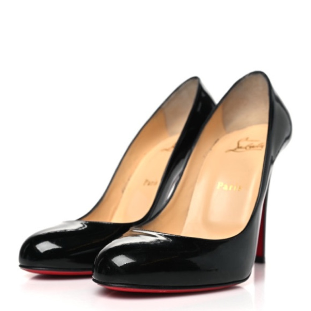 CHRISTIAN LOUBOUTIN Black 
Patent Pumps SZ 39